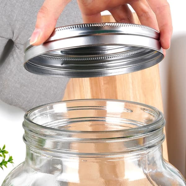 Glas drikkebeholder med hane 6,2 l + 12 stk. 200 ml glas