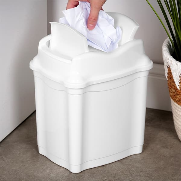 Plastik skraldespand hvid 5 liter