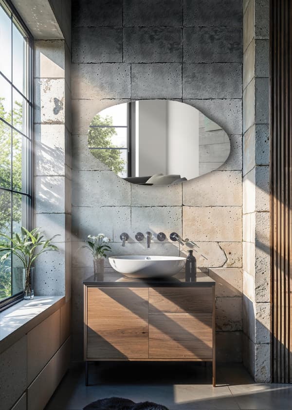 Spegel Klassisk 70x45 cm Silver Oformlig Form Oval ARVEN