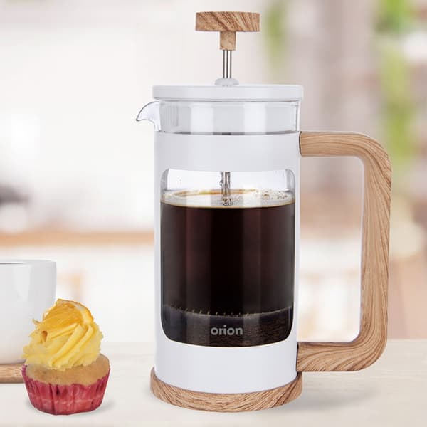 Stempelkande til kaffe og te i glas WHITELINE 400 ml