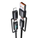 MCDODO USB-C-KABEL USB 4-I-1 SNABBLADDNING FÖR IPHONE LIGHTNING PD 60W 1M
