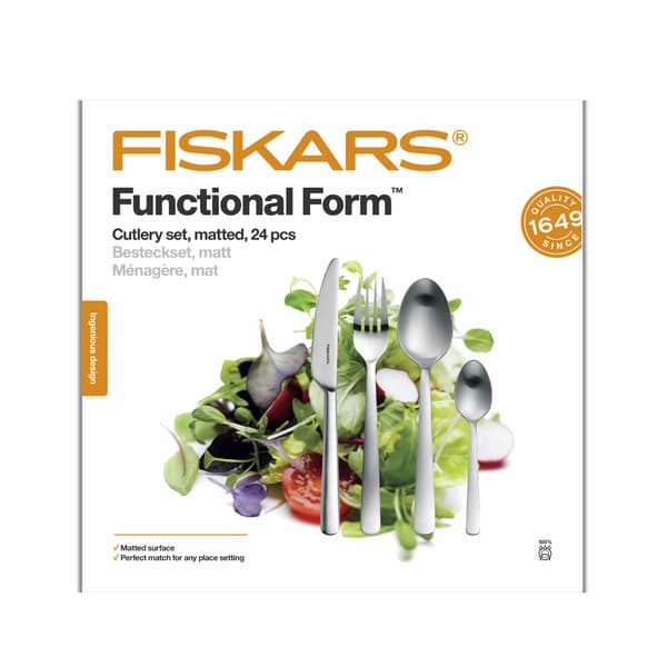 FISKARS BESTIKSÆT 24 DELE MAT