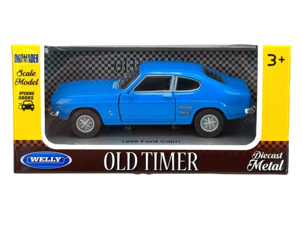 Welly Old Timer 1969 Ford Capri sininen 1:34 43753