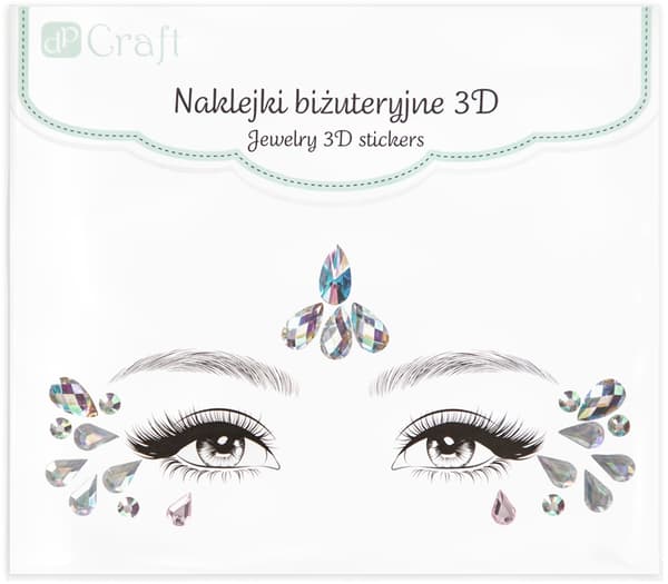 Tarrat Korut 3D-kristallit Kasvokarnevaaliin