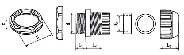 ML-145 IP68 M20 x 1,5 ISOLERINGSFORPLUGNING