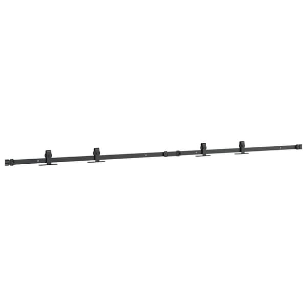 vidaXL Skjutdörrssystem för möbler, 200 cm, kolstål