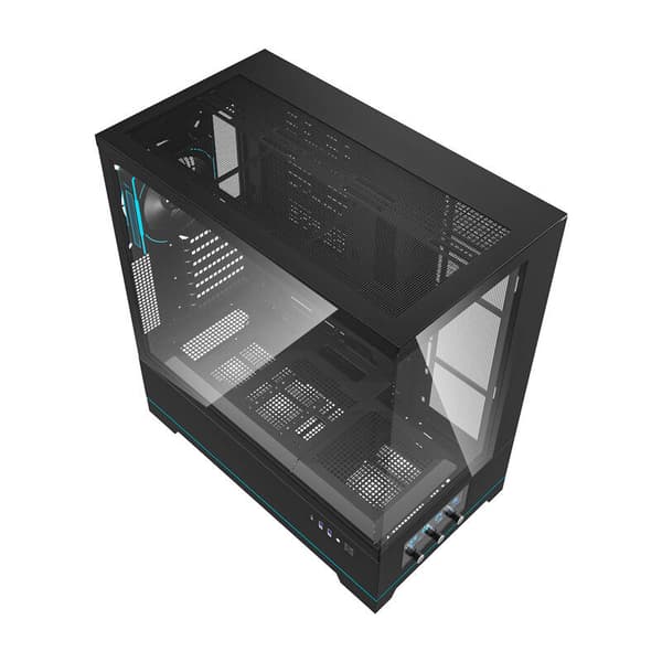 Darkflash DY451 PRO datorchassi (svart) + 1 fläkt