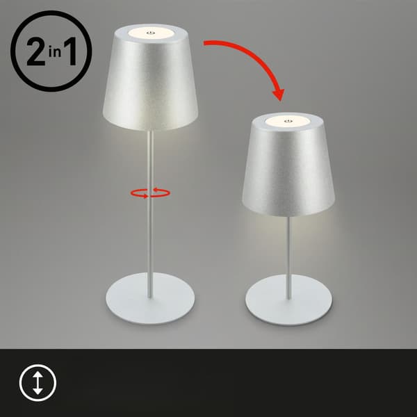 LED-bordlampe IP44 Trådløs Touch Terrasse Soveværelseslysdæmper