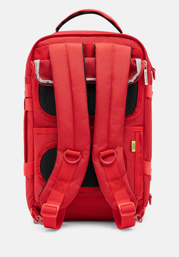 Wittchen Unisex Multifunktionell 2-i-1 Flygplansryggsäck Röd Polyester