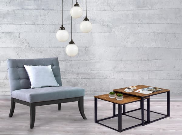 PRAVEN RUSTIC loft soffbord i åldrad ek