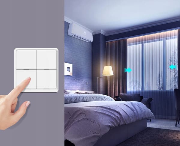 Fjernbetjeningsafbryder 12 scener 4 knapper ZigBee Tuya