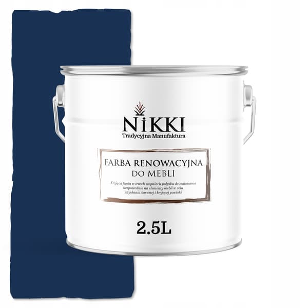 Möbelfärg för köksfronter kobaltblå RAL5013 satin 2,5L