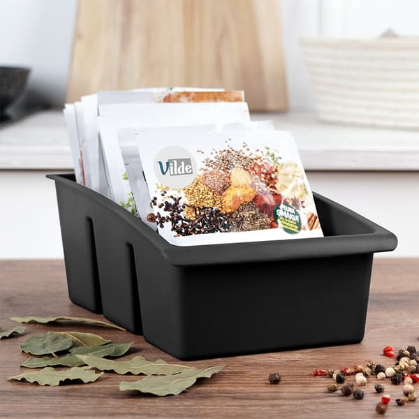 Sort organizer til krydderier 25x15x9 cm