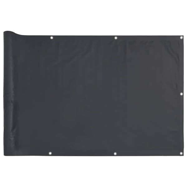 vidaXL balkonmarkise, antracit, 400x120 cm, PVC