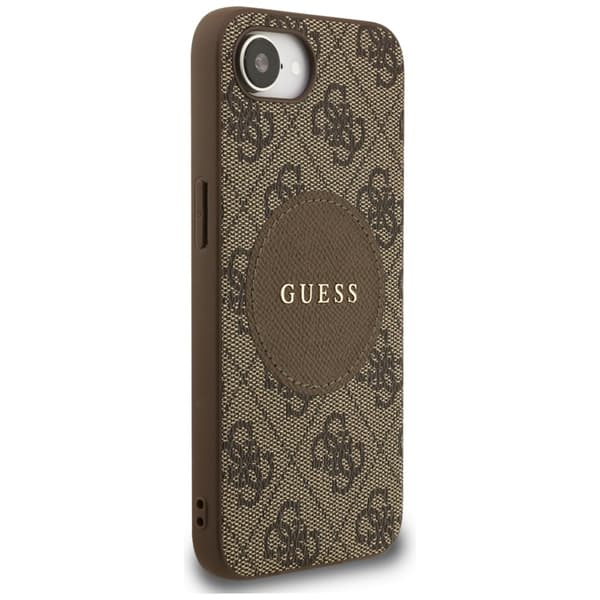 Guess 4G Circle Classic Logo MagSafe - iPhone 16e cover (brun)