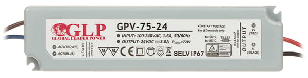 Switching-strømforsyning 24V/3A/GPV