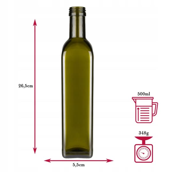 10x flasker MARASCA OLIVE 500ml olivenolie