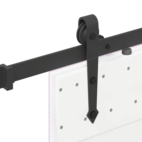 vidaXL monteringssystem til skydedør 152,5 cm stål sort