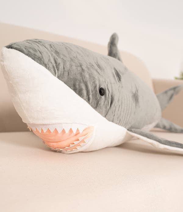 Gustaw Shark Teddy Bear ADI grå 60cm