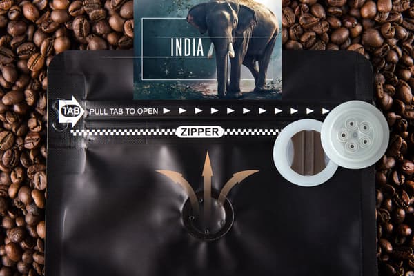 Nyrostat malet kaffe Arabica Indien 500g