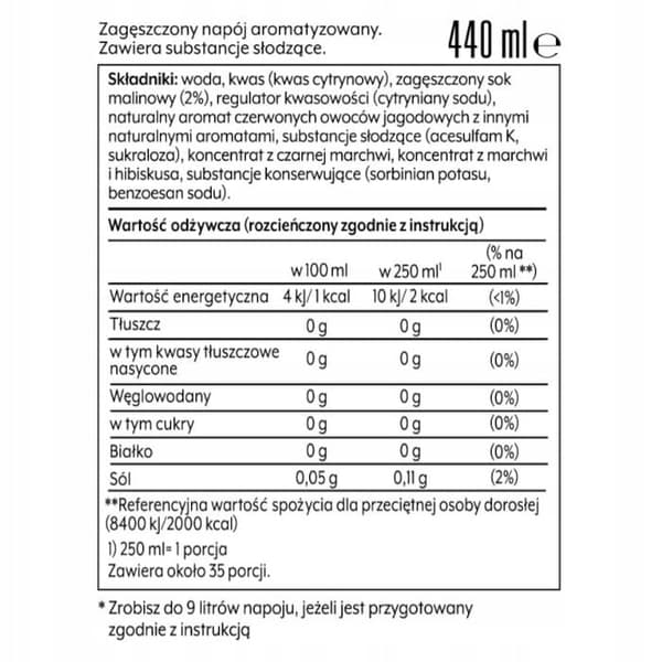 Sæt med 2 Sodastream Orange Zero koncentrater + Røde Bær