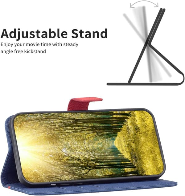 ETUI TIL IPHONE 12/12 PRO 6.1' MARINEBLÅ MED FLAP