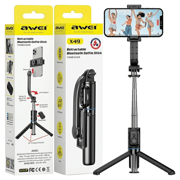 AWEI Selfie Stick X49 sort