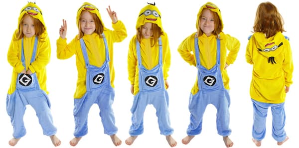 Gul heldragt børn 050pcN minion 146-152