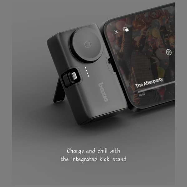 PowerBank 3i1 Bazic Koda 5000mAh PD20W USB-C/Lightning sort