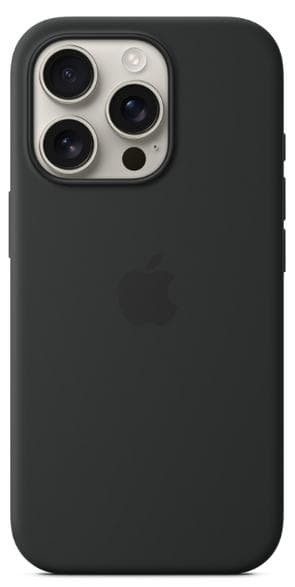 APPLE Silikone-etui med MagSafe til iPhone 16 Pro Sort MYYJ3ZM/A