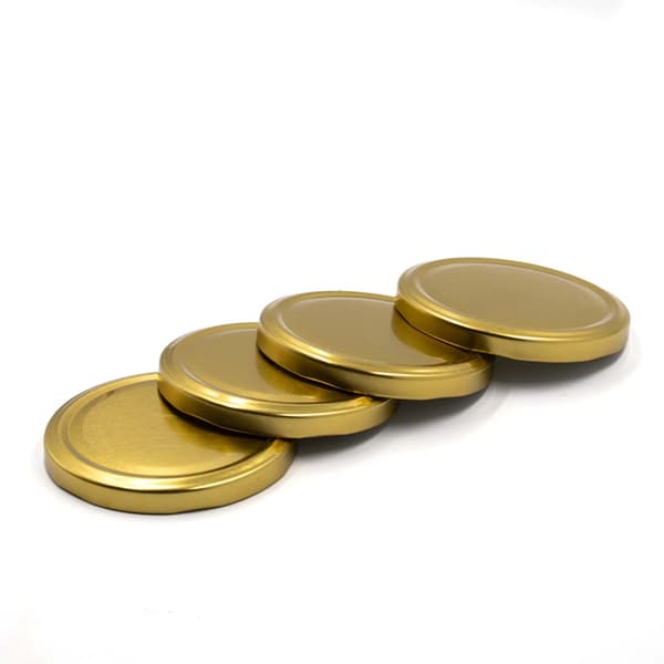 Guldfärgade burklock, 10 st., 82 mm, 6 krokar