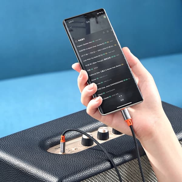 MCDODO USB-C AUX-SOVITINKAAPELI MINI JACK 3.5 SAMSUNG APPLE DAC -SOVITTIMEN KAAPELIIN 1M