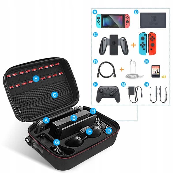 REJSEETUISKE/TASKE/KUFFERT TIL NINTENDO SWITCH OLED