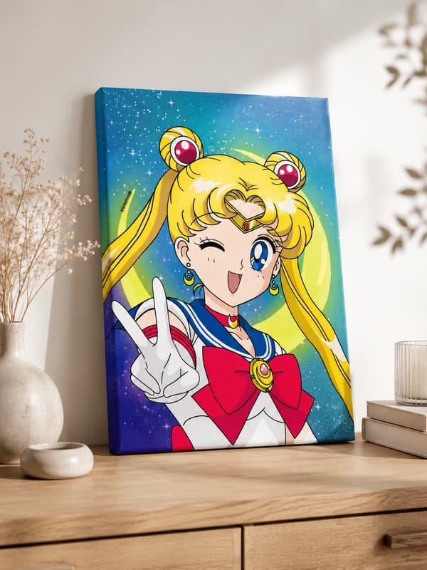 Målning med siffror med ram Sailor Moon 40x50 cm