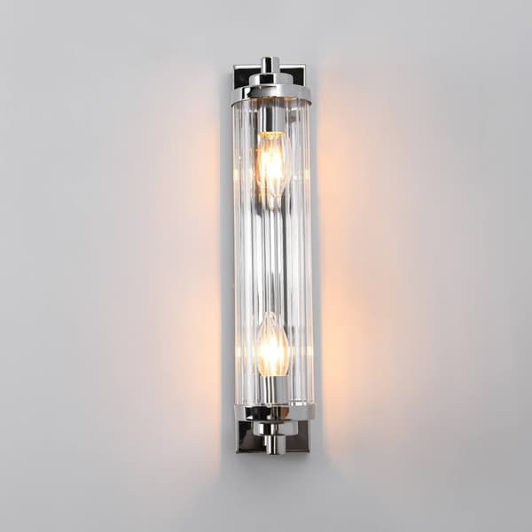 VÆGLAMPE LORENZO 2 E14 TRANSPARENT LYS PRESTIGE LP-2960/1W CH