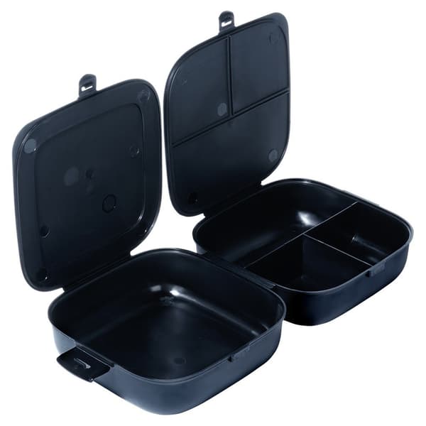 Indelad lunchlåda svart 2x700 ml