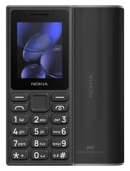 NOKIA 105 (2024) Svart mobiltelefon