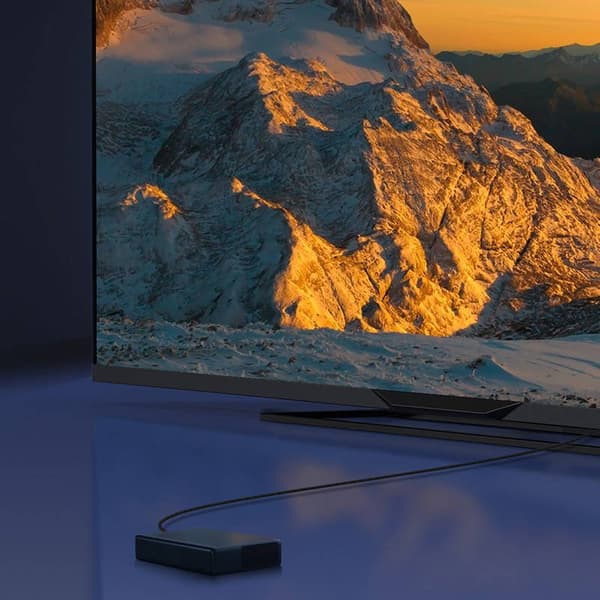 Baseus High Definition Series HDMI 2.1-kabel, 8K 60Hz, 3D, HDR, 48Gbps, 1m (sort)