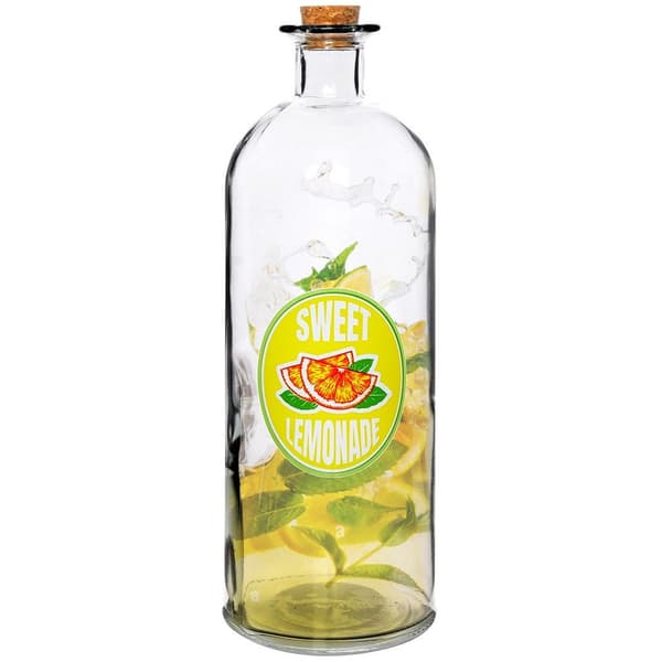 Lasinen pullo limonadille 1 l