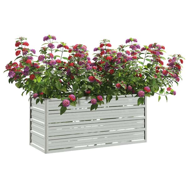 vidaXL Upphöjd blomlåda 100x40x45 cm galvaniserat stål
