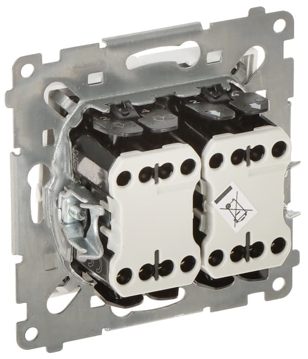 Dobbeltkrydsafbryder DW7/2.01/X/11-SIMON54 250V 10A