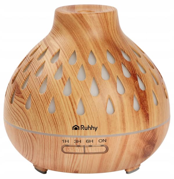 AROMATERAPI-DIFFUSER LUFTFUGTER 400ML LED AROMATERAPI-TIMER FJERNBETJENING