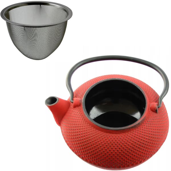 1,5L STØBEJERNSKEDEL TEMPERATURVARMER + TEINFUSER