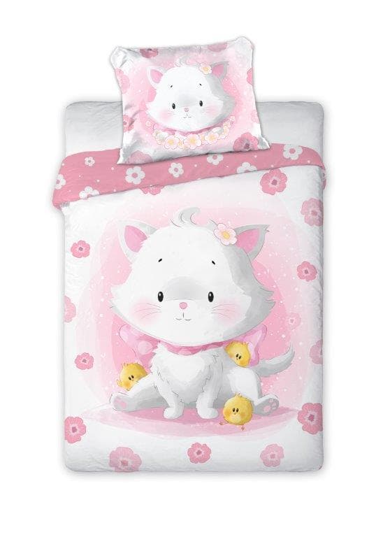 Babysängkläder 100x135 Cuddly Kitty