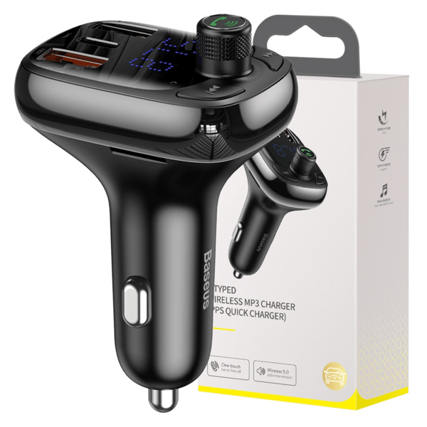 Baseus Bluetooth MP3-sändare för bil S-13 (svart)