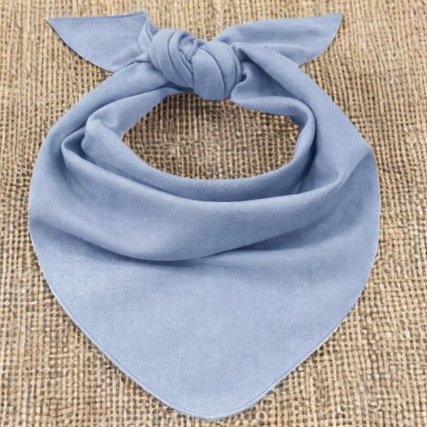 STOR triangulär halsduk, bomullsbandana, is-färg