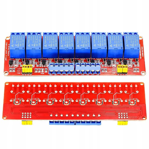 Rosfix 8-kanavainen relemoduuli 5V H/L 10A Arduinolle