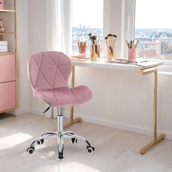 Spiner drejestol, krom, pink