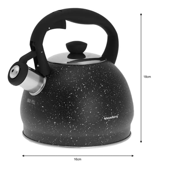 KLAUSBERG KB-7320 MARMORFLØJTEKEDEL 2L