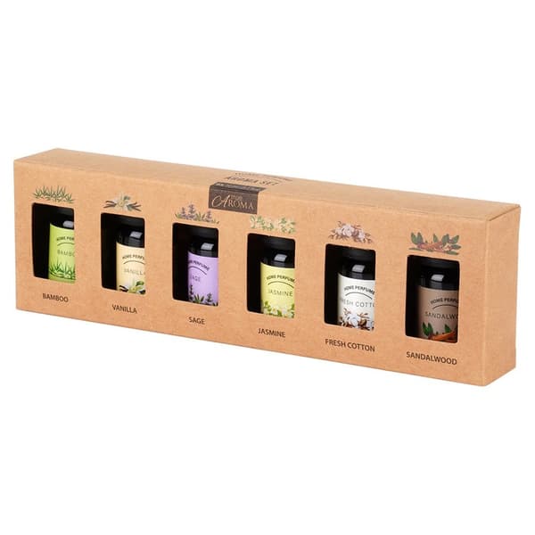 Set av eteriska oljor 10 ml 6 st